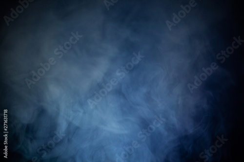 abstract blue smoke texture background .