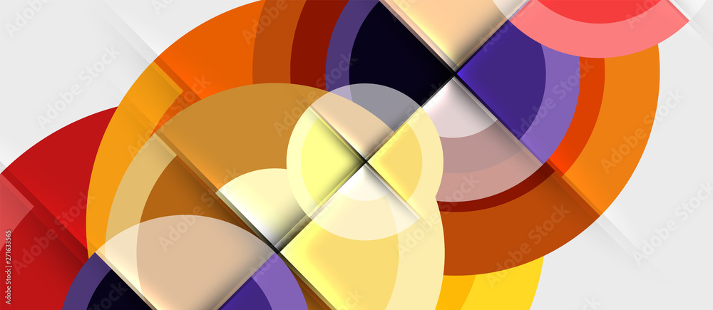 Geometric design abstract background - circles Geometric design abstract background - circles