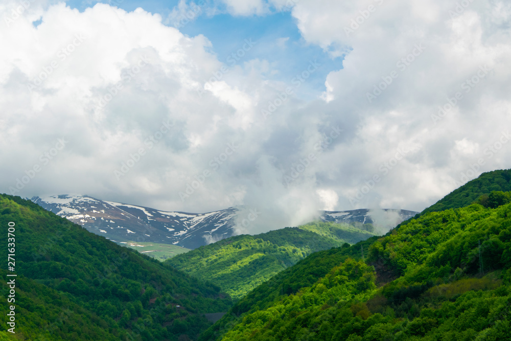 Scenic green hills. Bulgarian landscape