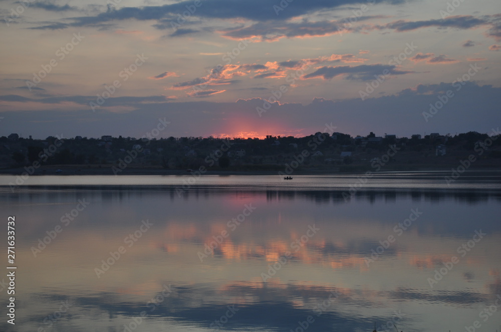 Fototapeta premium unusual sunset