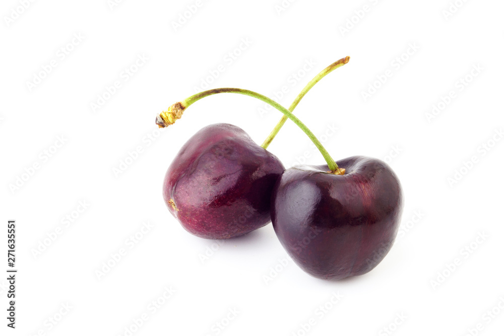 fresh cherries ,red cherry fruit isolated on a white background fresh cherries ,red cherry fruit isolated on a white background