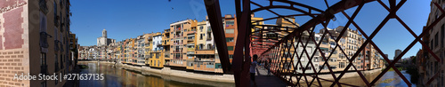 Girona, city of Catalonia with colorful houses.Spain © VEOy.com