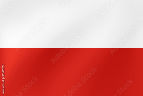 Free Download Wavy flag of Poland for site, sports, travel, state and other events. Vector illustration - GFXLoad