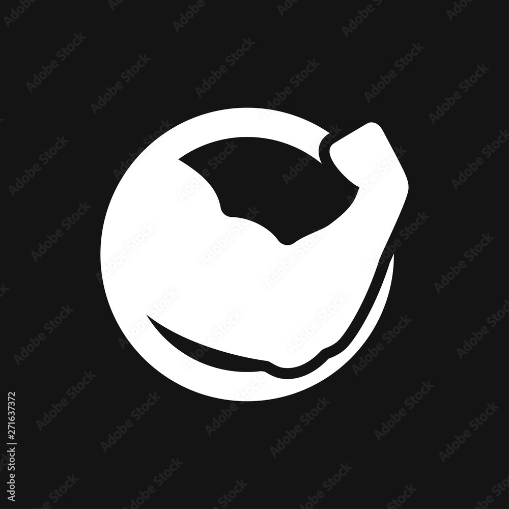 Muscle icon logo, illustration, vector sign symbol for design Muscle icon logo, illustration, vector sign symbol for design