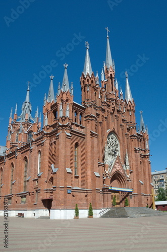 The Roman Catholic Cathedral of the Immaculate Conception of the blessed virgin Mary. Malaya Gruzinskaya street, Moscow, Russia photo