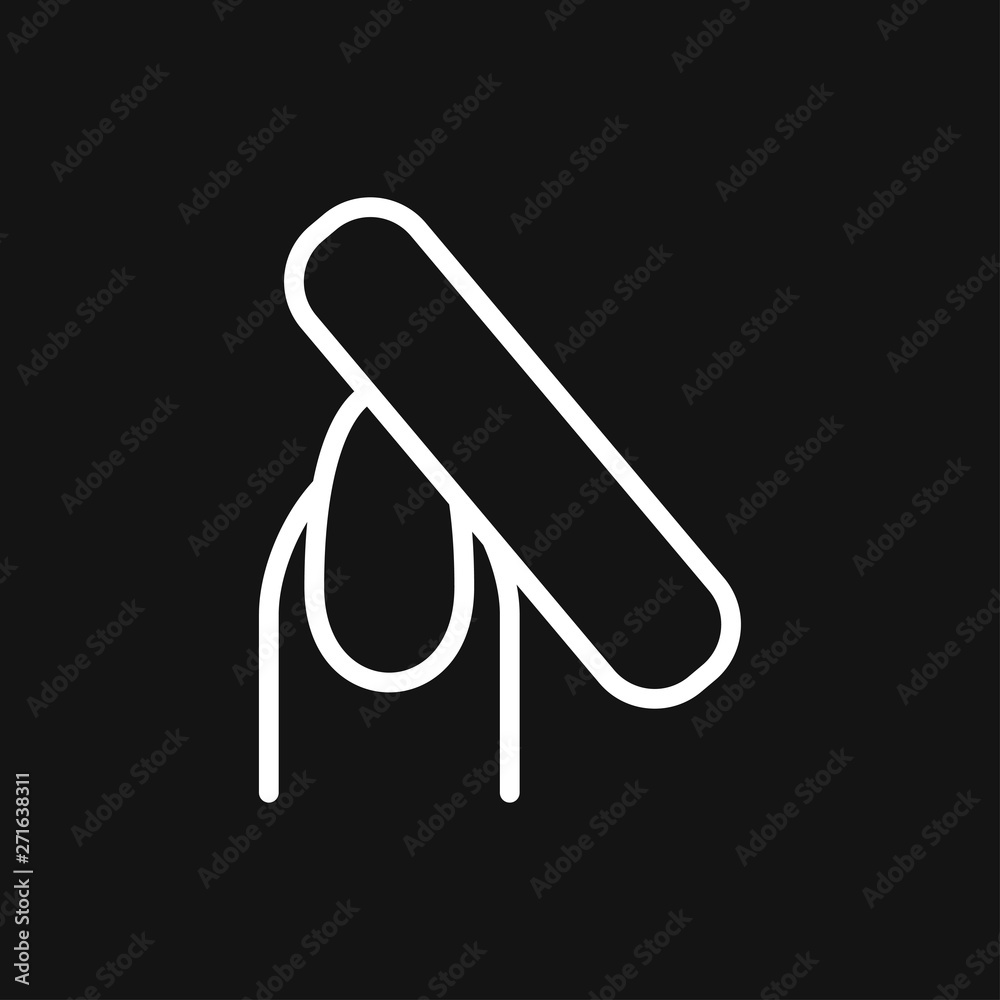 Nail icon logo, illustration, vector sign symbol for design Nail icon logo, illustration, vector sign symbol for design