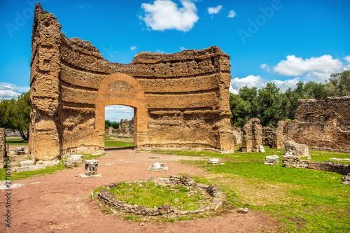 roman ruins Villa Adriana in Tivoli Rome - Lazio - Italy photo