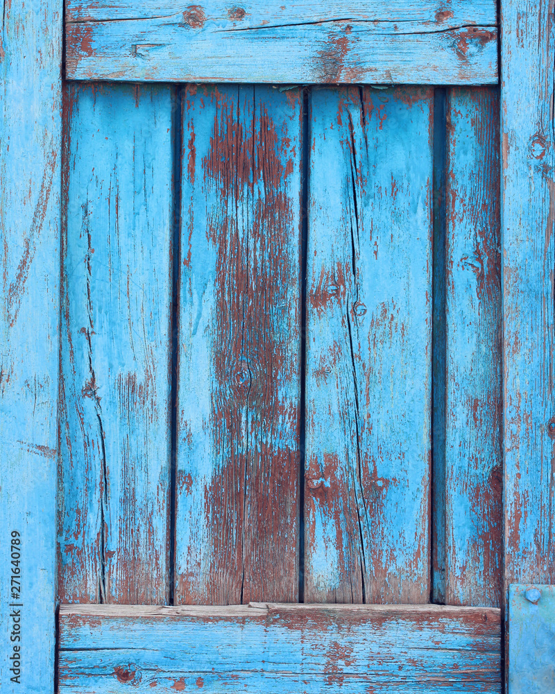 background of boards, blue grunge texture, wooden backdrop.