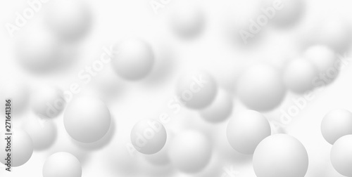 Light colored Background with white balls © lauritta