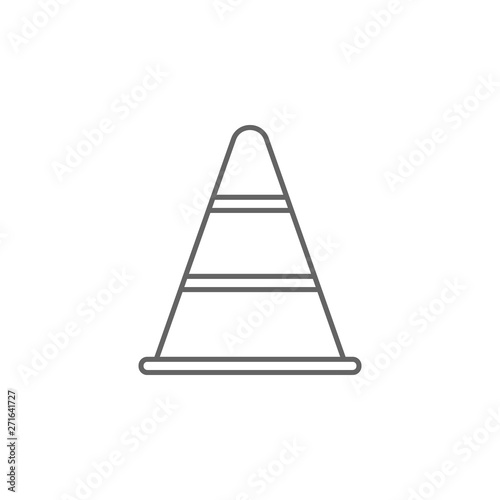 Justice traffic cone outline icon. Elements of Law illustration line icon. Signs  symbols and vectors can be used for web  logo  mobile app  UI  UX