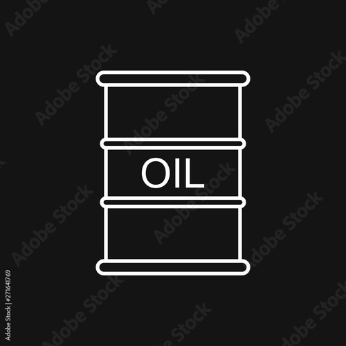 Oil drum container icon logo, illustration, vector sign symbol for design