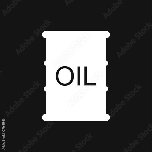 Oil drum container icon logo, illustration, vector sign symbol for design
