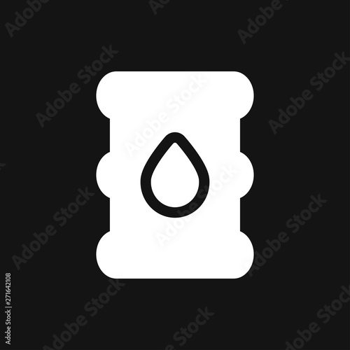 Oil drum container icon logo, illustration, vector sign symbol for design