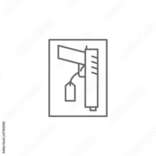 Justice evidence outline icon. Elements of Law illustration line icon. Signs, symbols and vectors can be used for web, logo, mobile app, UI, UX