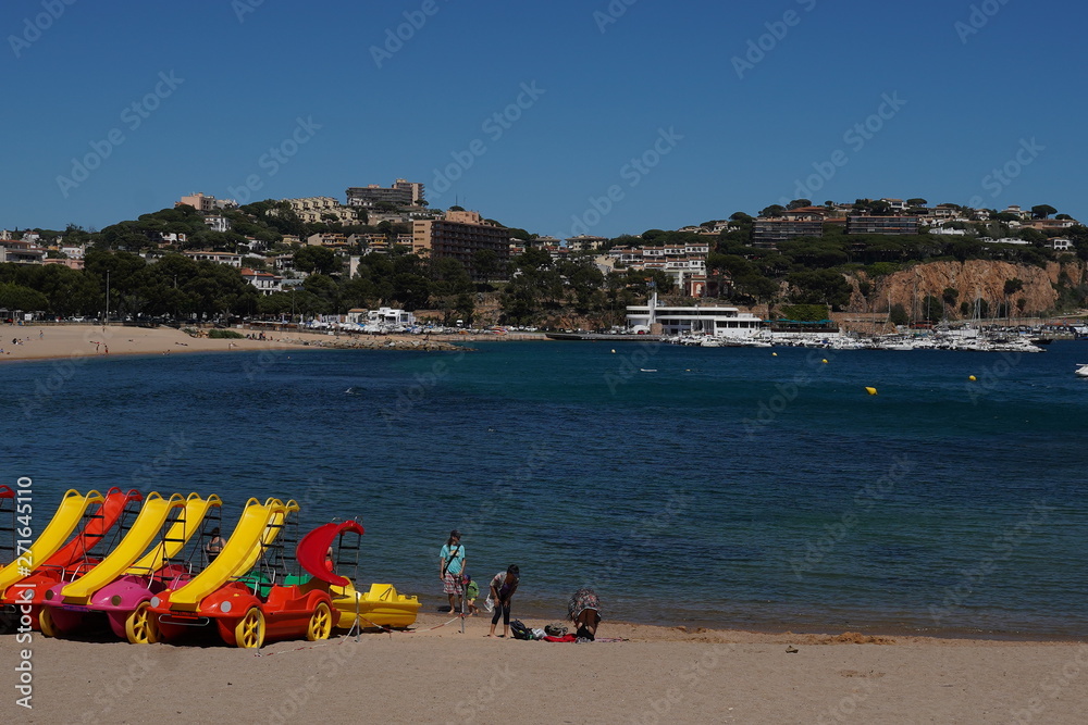 Sant Feliu de Guixols. Village in Costa Brava. Girona. Catalonia,Spain Sant Feliu de Guixols. Village in Costa Brava. Girona. Catalonia,Spain
