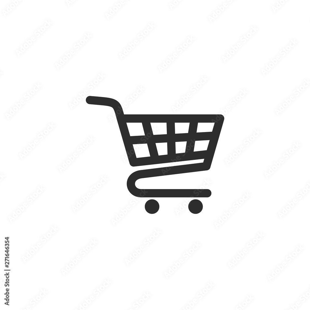 Shopping Cart icon vector logo design template. Flat icon shopping cart symbol illustration Shopping Cart icon vector logo design template. Flat icon shopping cart symbol illustration