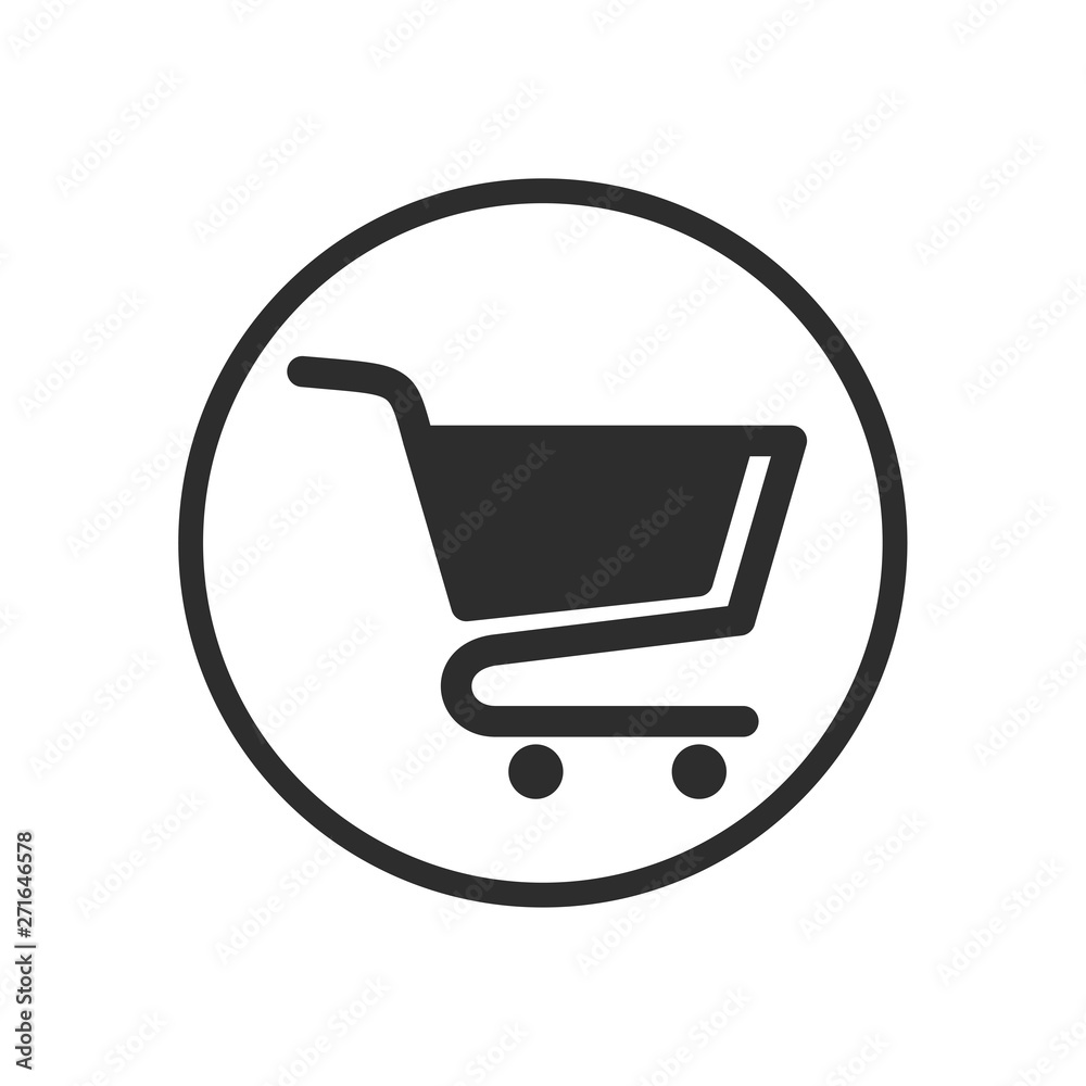 Shopping Cart icon vector logo design template. Flat icon shopping cart symbol illustration Shopping Cart icon vector logo design template. Flat icon shopping cart symbol illustration