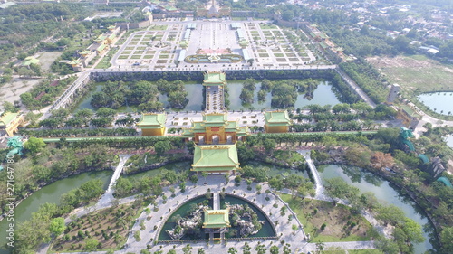 Aerial of Dai Nam Wonderland, binh duong province , Vietnam
