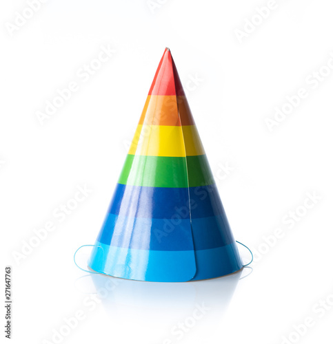 Party hat on a white background