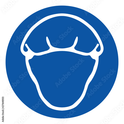 Canvas Print Wear Hairnet Symbol Sign, Vector Illustration, Isolate On White Background Label