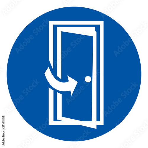 Keep Door Closed Symbol Sign, Vector Illustration, Isolate On White Background Label .EPS10