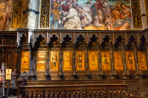 Basilica Choir Stall Cathedral Siena Italy