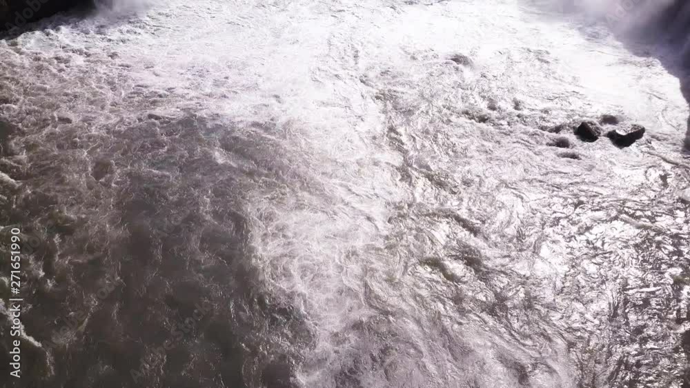 River rapids in Iceland, aerial River rapids in Iceland, aerial