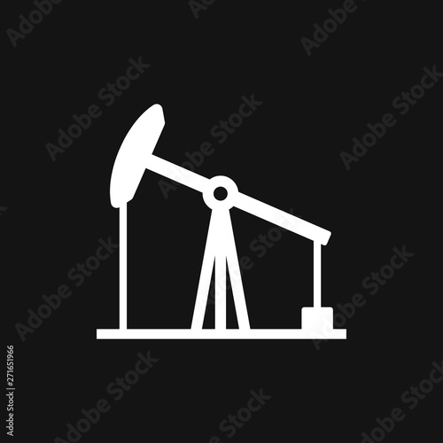 Oil pump icon logo, illustration, vector sign symbol for design