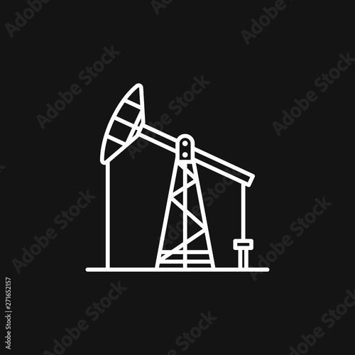 Oil pump icon logo, illustration, vector sign symbol for design