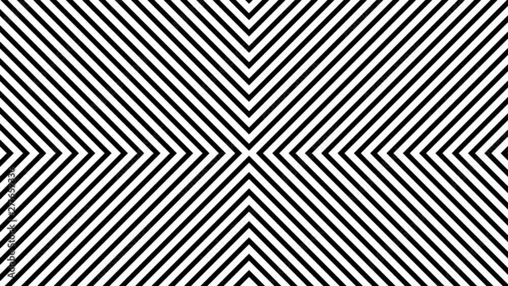 Concentric geometric shapes in seamless looping animation