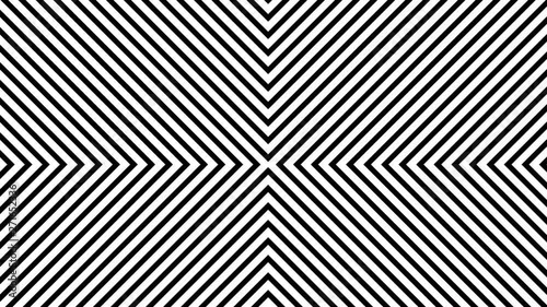 Concentric geometric shapes in seamless looping animation