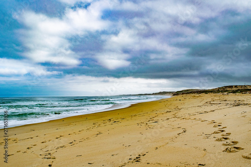 Cloudy Skies and Patterns in the Sand