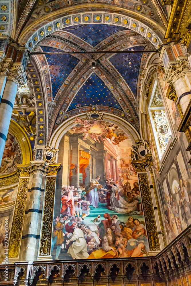 King Nobles Painting Basilica Cathedral Siena Italy