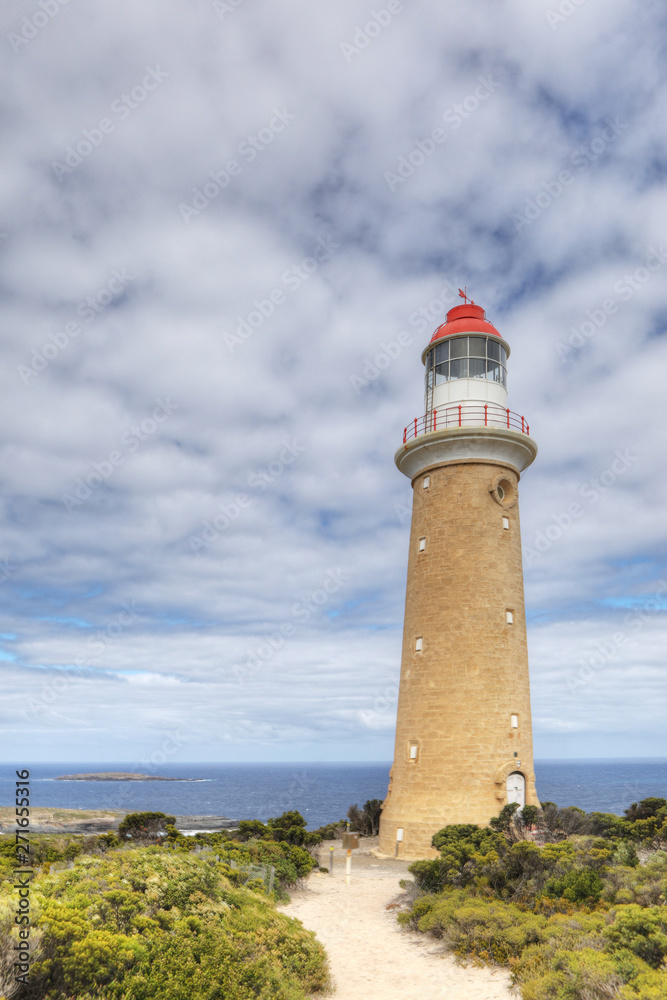 Vertical Cape Du Couedic Lighthouse on Kangaroo Island, Australia