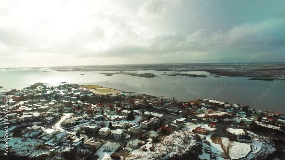 Capital of Iceland, aerial