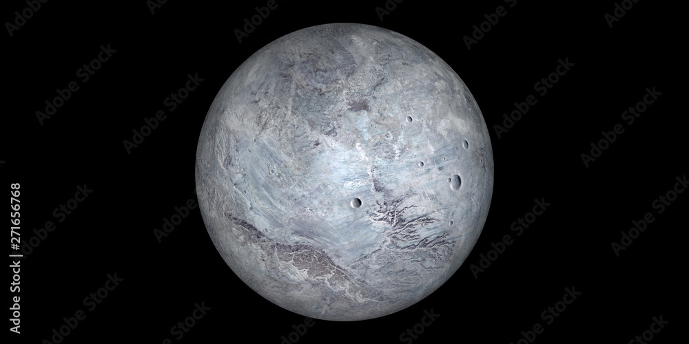 Eris dwarf planet space black background