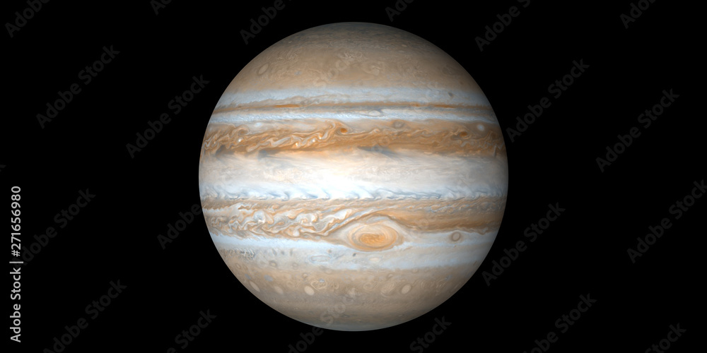Fototapeta premium jupiter gas planet black background