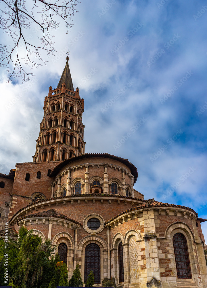 Basilique Saint-Sernin de Toulouse in France.