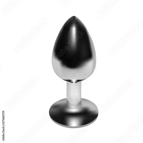 Butt plug in vector on white background.