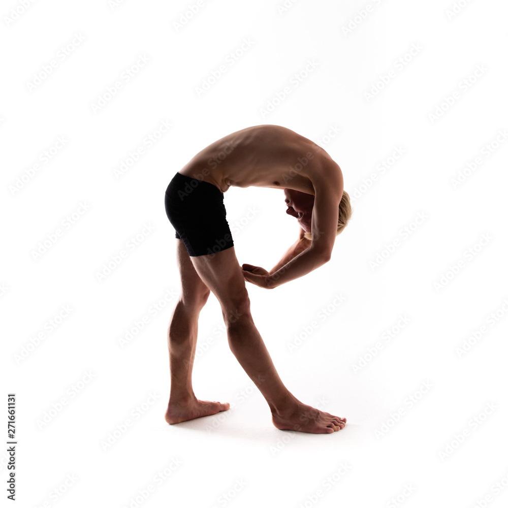 custom made wallpaper toronto digitalYoga alphabet. The letter R formed by gymnast body