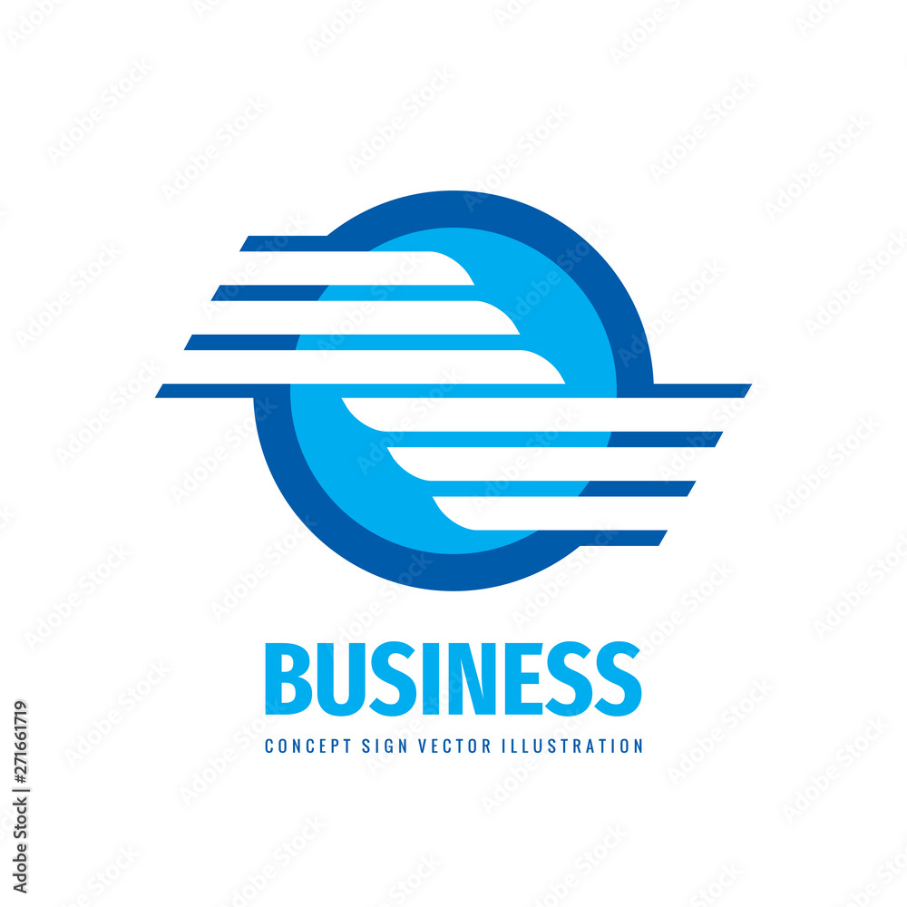 Business logo design. Abstract wing in circle. Transport dynamic sign. Business logo design. Abstract wing in circle. Transport dynamic sign.