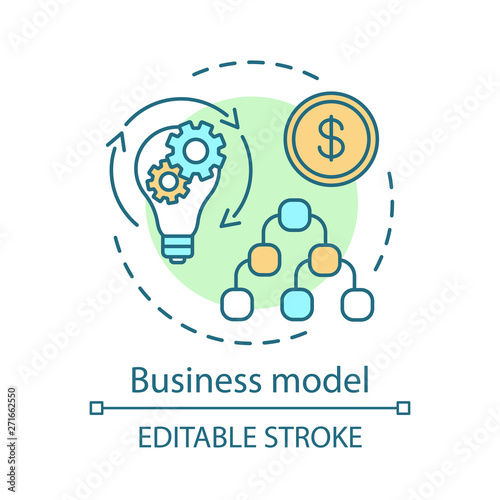 Business model concept icon