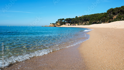 Fototapeta Naklejka Na Ścianę i Meble -  Fanals Beach in Lloret de Mar, Costa Brava of Catalonia, Spain