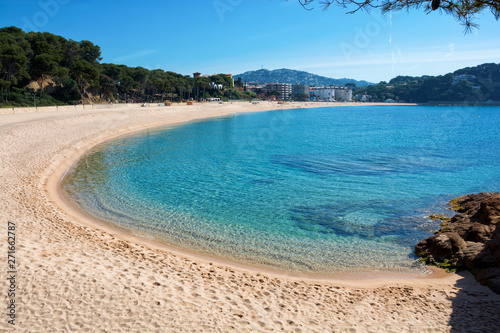 Fanals Beach in Lloret de Mar, Costa Brava of Catalonia, Spain