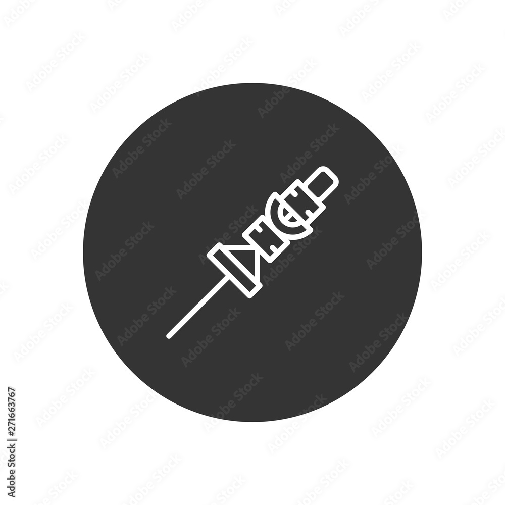 Barbecue vector icon in modern style for web site and mobile app Barbecue vector icon in modern style for web site and mobile app
