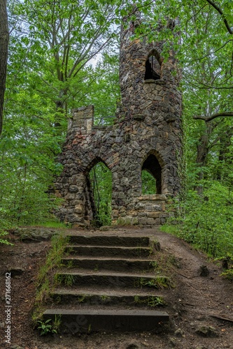 Artificial ruins in bad Schandau, saxon switzerland, germany