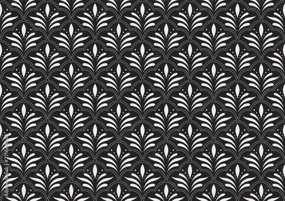 Elegant Damask Floral Vector Seamless Pattern. Decorative Flower Illustration. Abstract Art Deco Background. Elegant Damask Floral Vector Seamless Pattern. Decorative Flower Illustration. Abstract Art Deco Background.