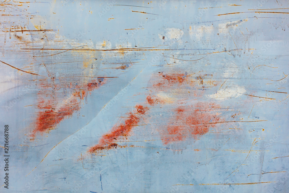 Foto de Scratch and rust markings on old metal wall,Scratch and rust ...