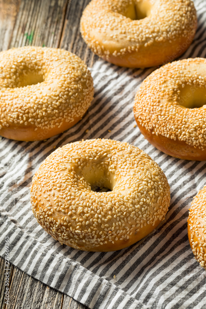 Homemade Sesame Seed Bagels