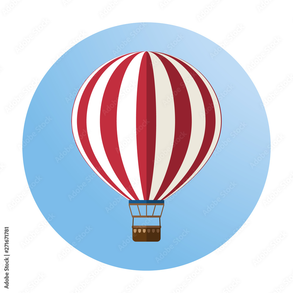 Naklejka premium Balon na gorące powietrze